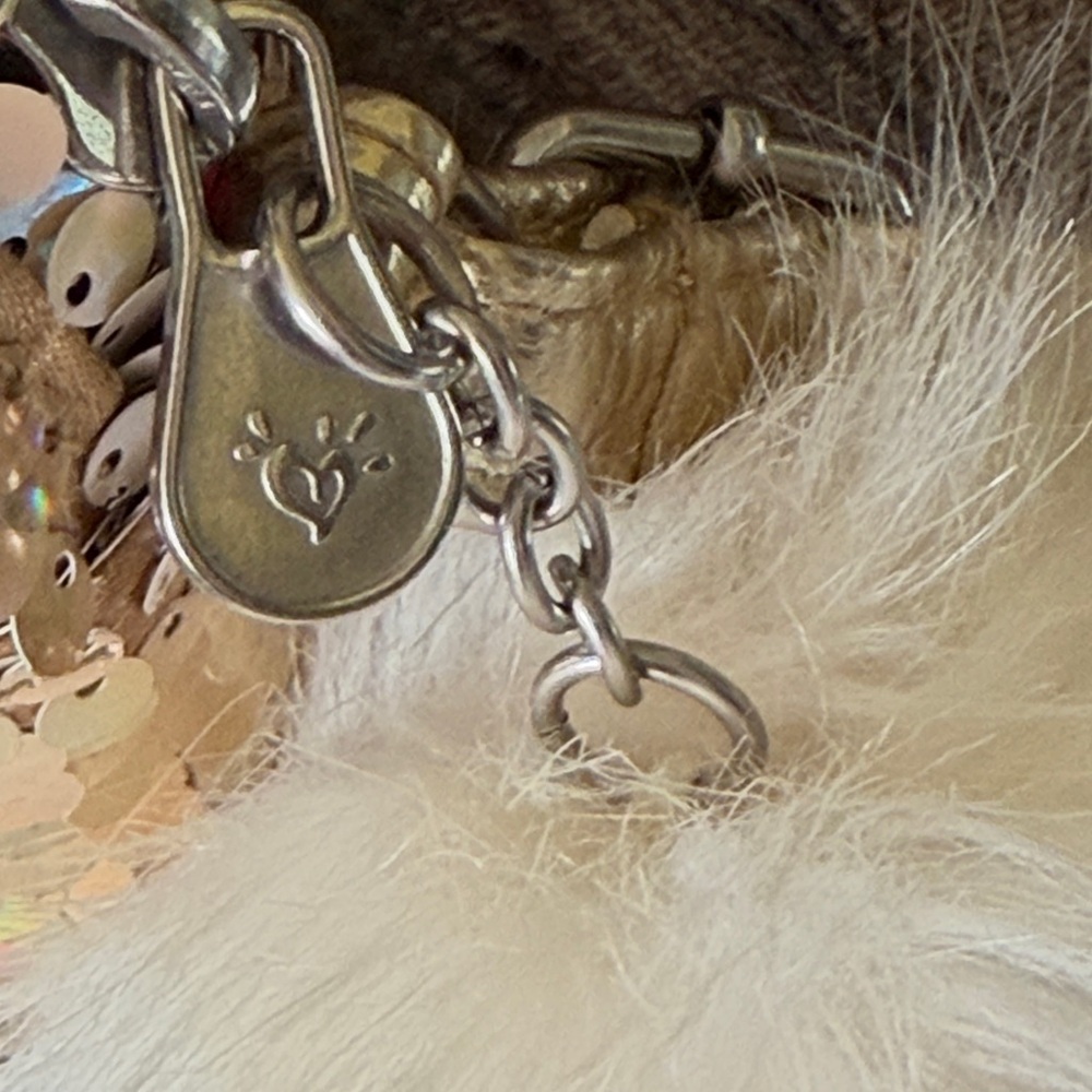 Justice Multicolor Sequin Crossbody Bag with Pom Pom - Picture 6 of 7